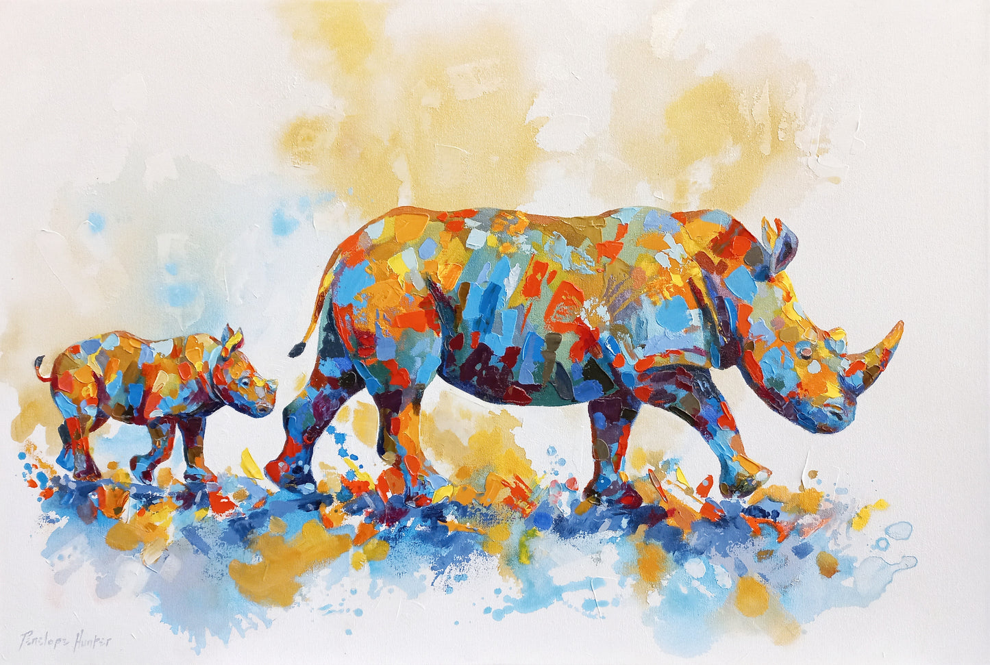 Rhino & Calf