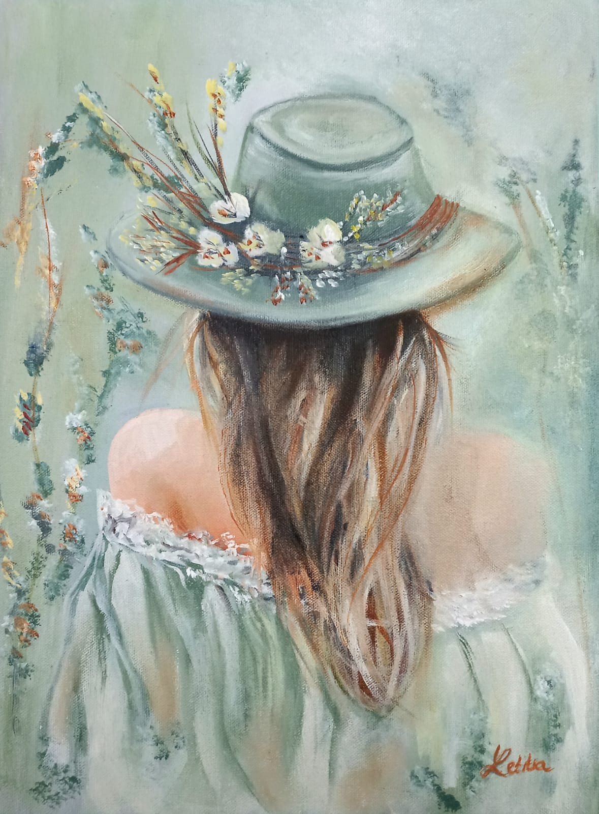 Lady with Green Hat
