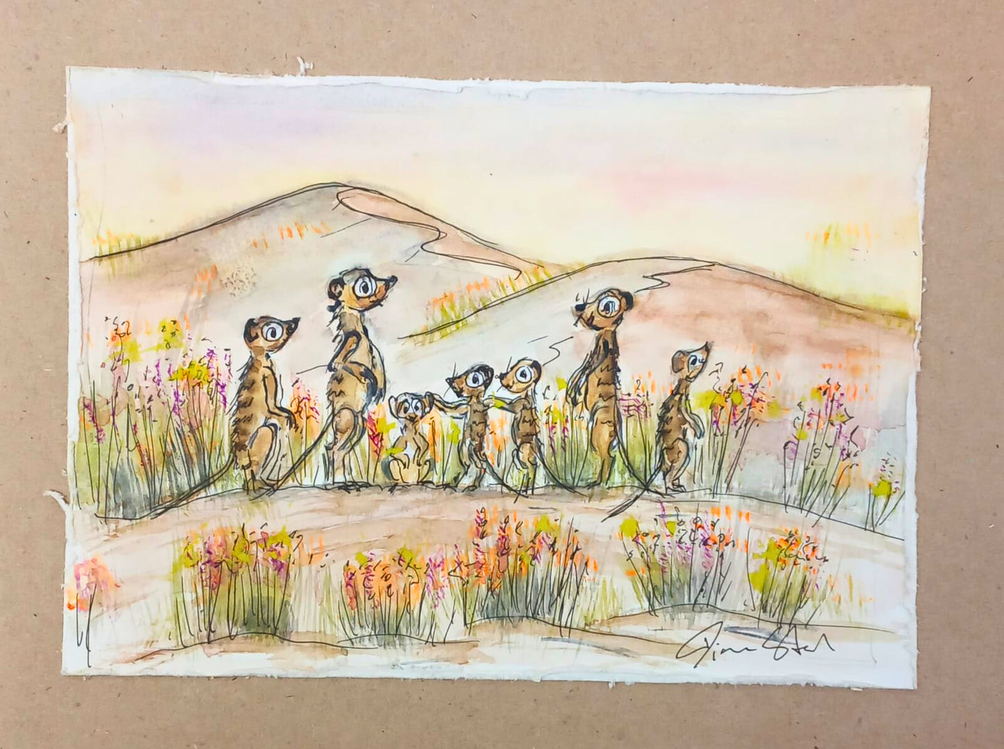 Meerkat Family (Miniature)