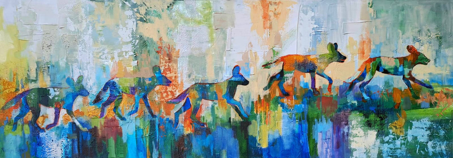 Wild Dog Abstract