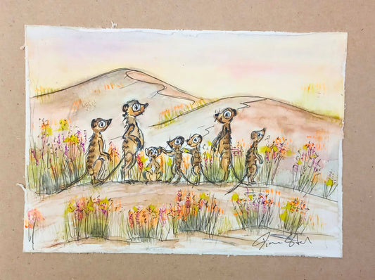 Meerkat Family (Miniature)