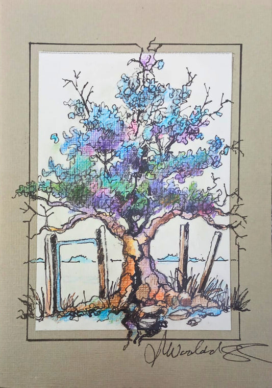 Blue Blosson Tree (Miniature)