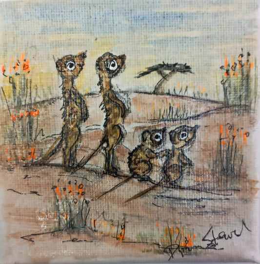 Meerkat Family (Miniature)