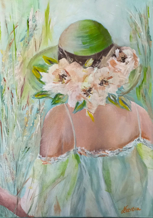Lady in a Turquoise Hat
